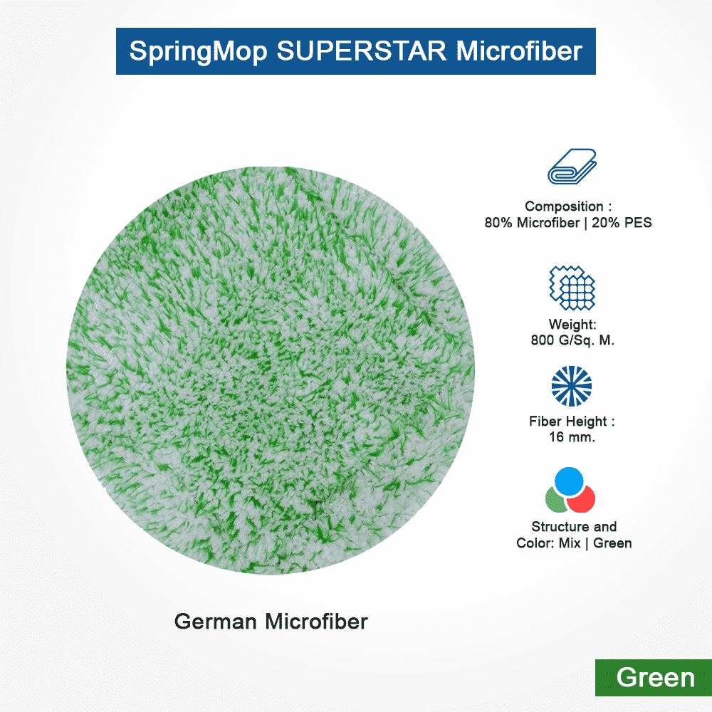 Superstar Microfiber Green by SpringMop
